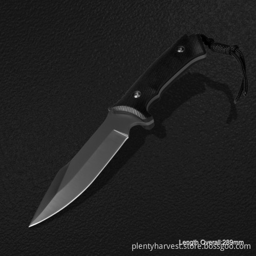Fixed-Blade Knife with G10 Handle (#3783)